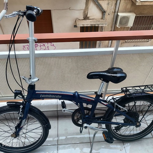 Folding Aluminum City Bicycle like new, 20 Inch, blue, V-Brakes