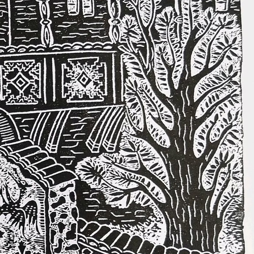 Linocut Momina Cheshma new
