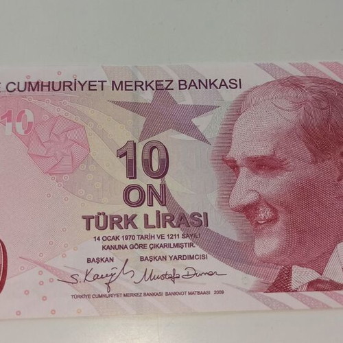 Turkey 10 Lira 2022 banknote new