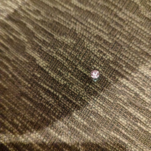 Stud earrings new with pink rhinestones