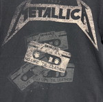 Metallica official t-shirt no life ‘till leather size S used black
