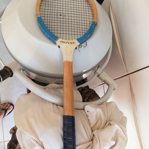 Royal wooden tennis racket in good condition