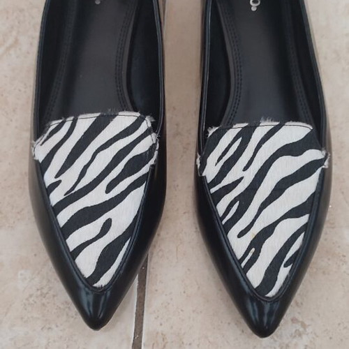 Migato flat shoes new, pony skin, size 39