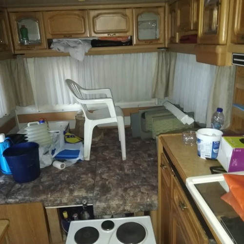 Bürstner 5407tl 1993 caravan with tent and metal frame