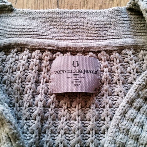 Vero Moda jeans women's cardigan used, beige, size M
