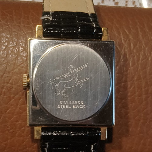 Centaur Vintage Square Mechanical Watch, Gold Tone