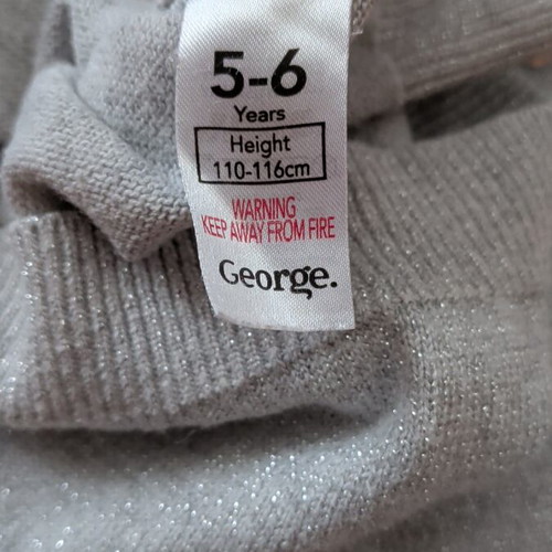 Girls' summer cardigan 110-116 cm used, silver