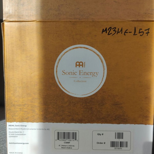 MEINL Sonic Energy Crystal Singing Bowl 8" Heart Chakra quartz like new