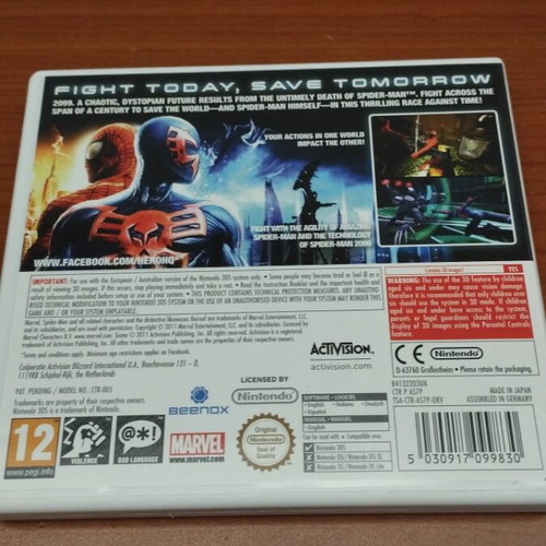 Spider-Man Edge Of Time Nintendo 3DS like new