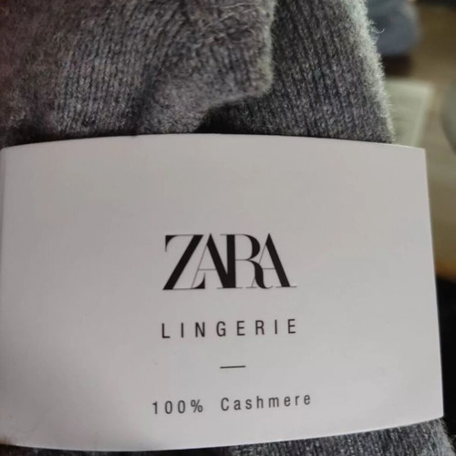 Zara cashmere indoor ballerinas like new, gray