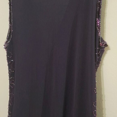Cinema Elastic Embroidered Top With Sequins Like New One Size