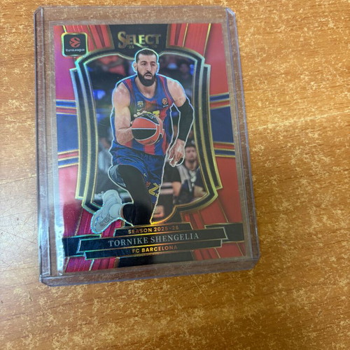 Tornike Shengelia 2025-26 Panini Select EuroLeague Red Premier Level card new