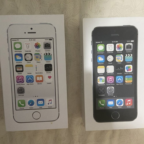 iPhone empty boxes set with AirPods and Apple Watch packaging
