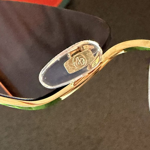 Gucci GG1278S 005 sunglasses, pink GG monogram, gold frame
