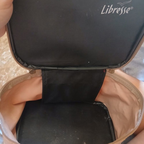 Libresse toiletry bag slightly used, beige