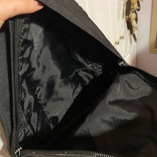 Black backpack medium-large size used