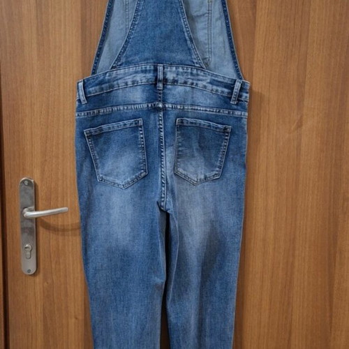 Denim salopette new, size S fits M, blue