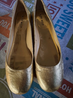 Nine West gold ballerinas new size 37.5