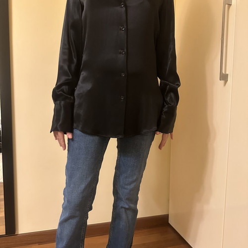 Zara Satin Black Blouse new, elegant luxury style