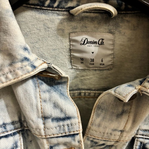 Denim jacket women's size 38