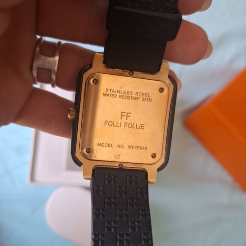 Folli Follie women's watch used, black and gold