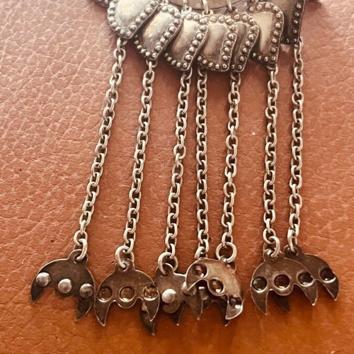 Traditional silver Caucasian antique jewelry like new
