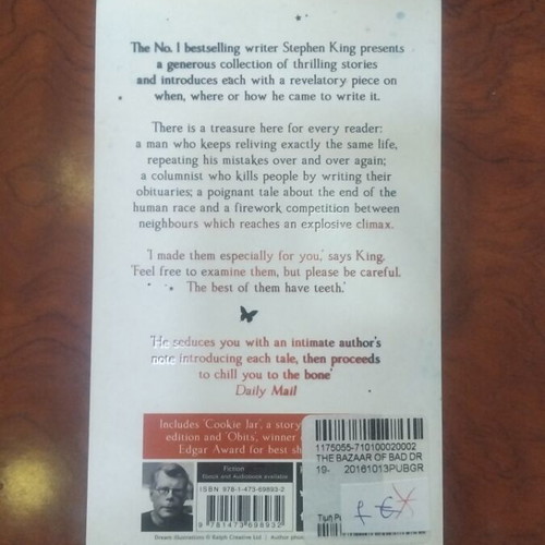 Stephen King book used, English