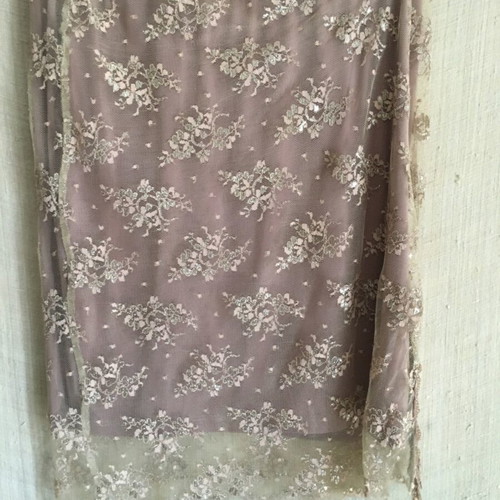 Etincelle Couture Paris vintage skirt, size M, flower embroidery