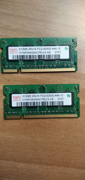 2 x 512 RAM (Hynix) για LAPTOP - DDR2 SODIMM