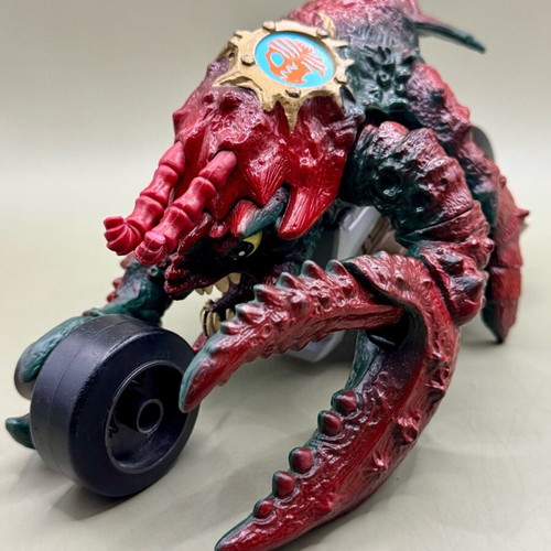 Slobster Street Sharks action figure used with motorcycle missing antennas
