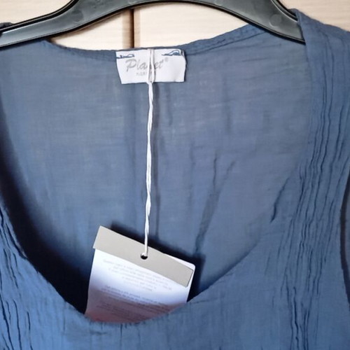 Blouse dress pareo new, blue, suitable for beachwear