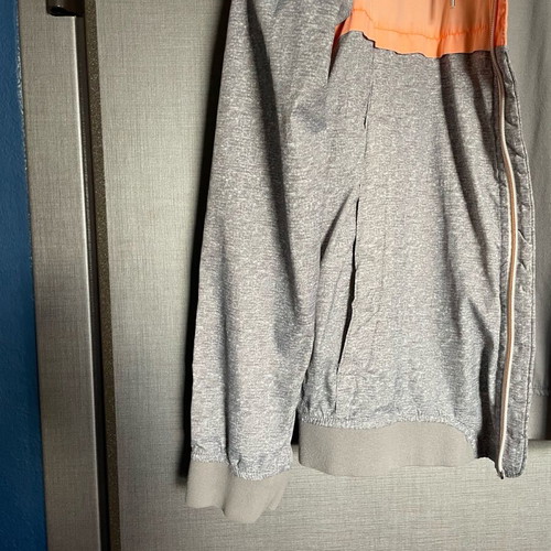 Pull & Bear jacket like new, spring-autumn, gray and pink, size M
