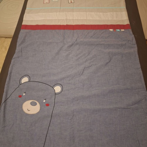 Premaman baby blanket like new, 100% cotton, blue, 80x125 cm
