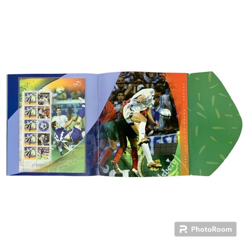 Euro 2004 collectible stamps new, fully completed booklet