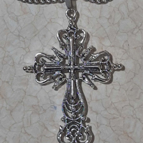 Gothic Style Cross in Steel New