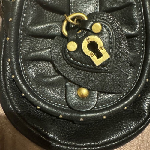 Juicy Couture bag cross body like new, black leather with charms