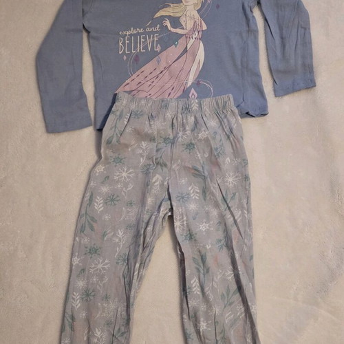 Frozen Disney pajama used, size 104, turquoise