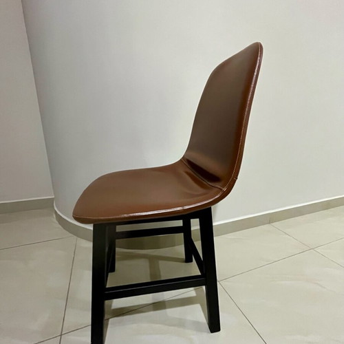 Dining or office chair like new, brown leatherette