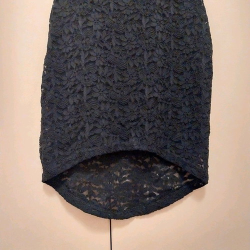Black lace strapless dress size S like new
