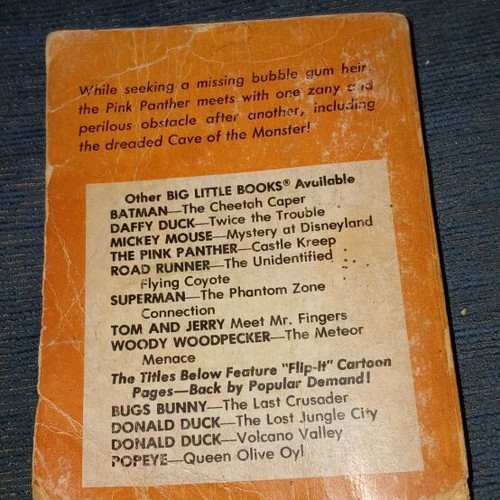 The Pink Panther rare book used, 1970s edition
