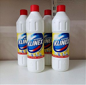 Πακέτο: 4 Λεπτόρρευστες Χλωρίνες Klinex (1 L)