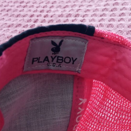 Playboy U.S.A. women's trucker cap black and pink