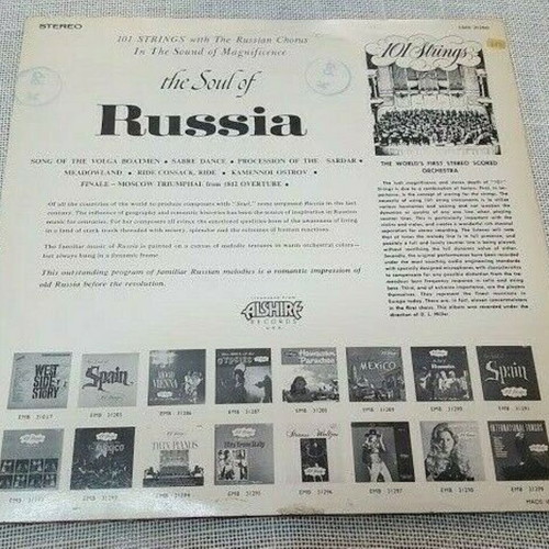 101 Strings The Soul Of Russia LP used