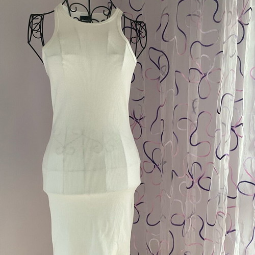 Bodycon dress new, white, size S