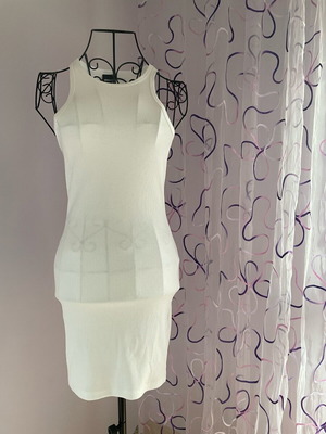 Bodycon dress new, white, size S