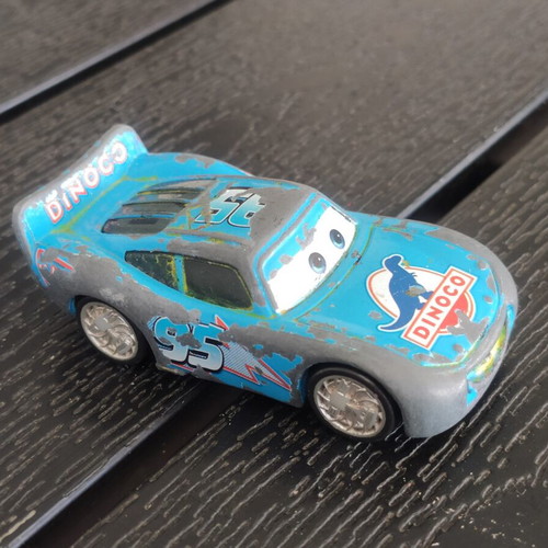Disney McQueen 1:55 toy car used with paint wear