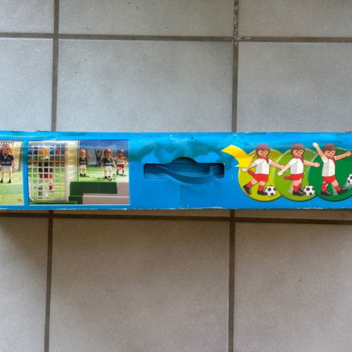Playmobil football field toy used, authentic collectible