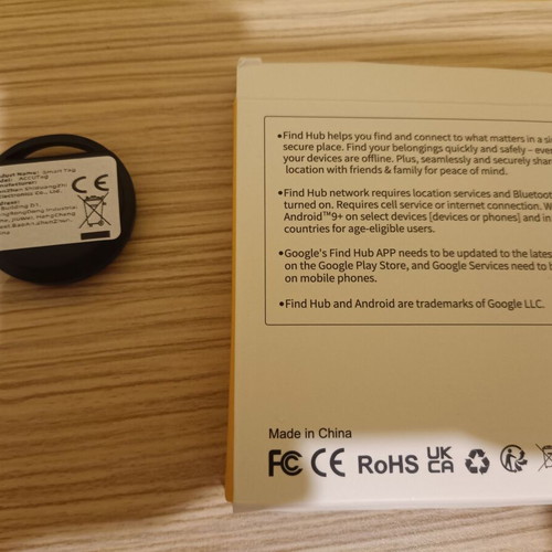 Smart tag tracking device without charging, compatible with Android