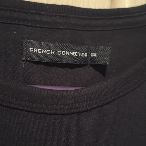French Connection T-shirt XXL like new, black and blue
