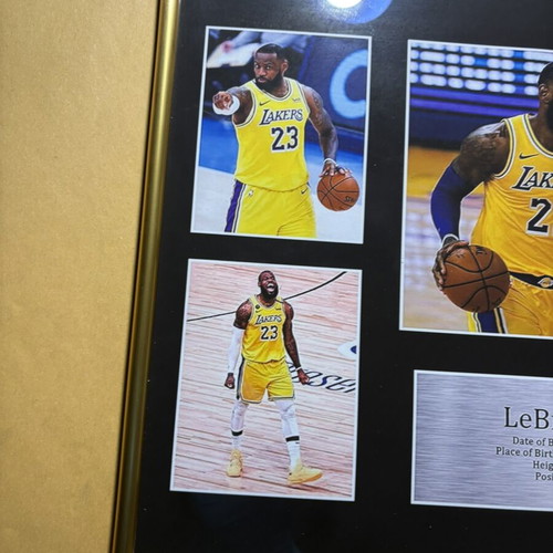 LeBron James Signed Replica Poster new, Lakers memorabilia